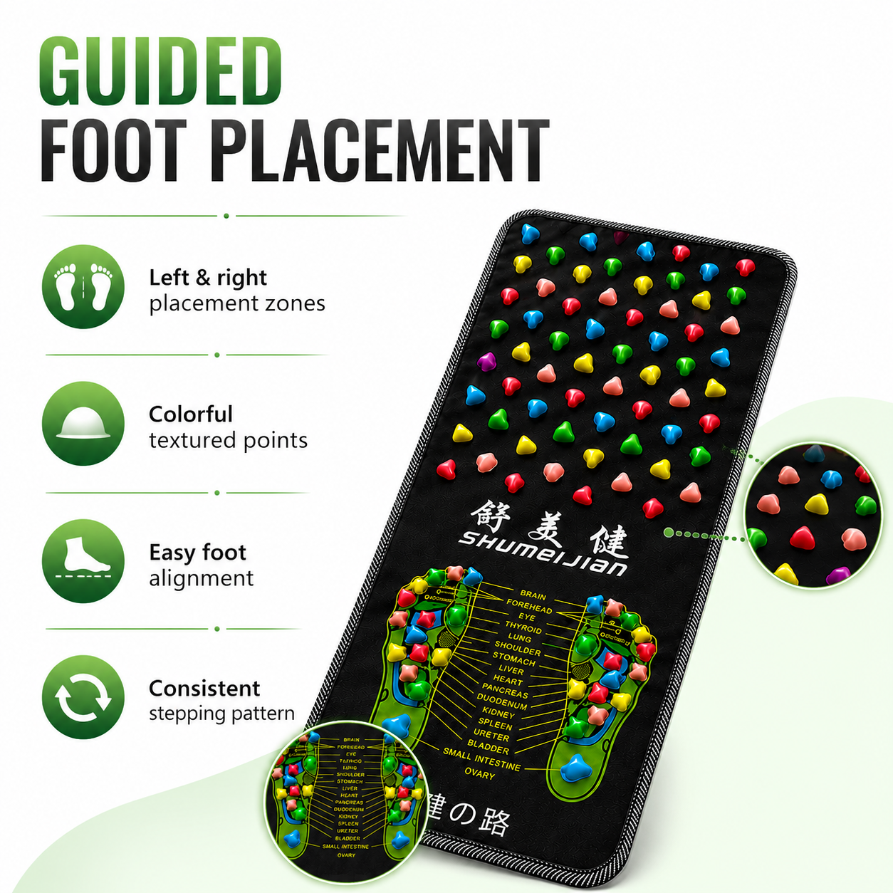 Textured Foot Comfort Mat – Non-Electric Standing Mat for Home & Daily Use