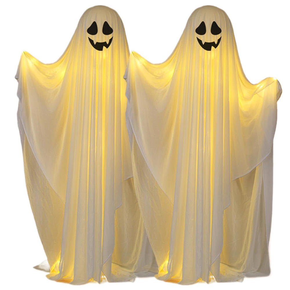 HauntGlow Large LED Ghost – Light-Up Halloween Outdoor Decoration