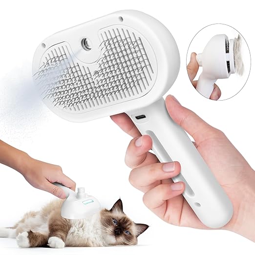 FurEase Self-Cleaning Pet Grooming Brush