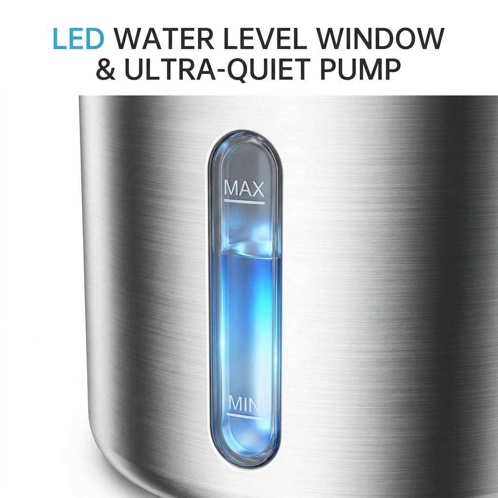 AquaPaw Stainless Steel Pet Water Fountain