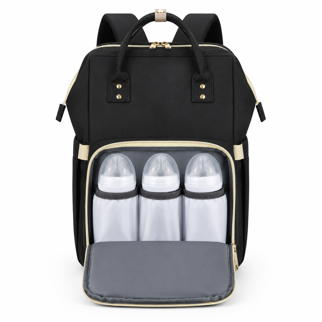 Baby Diaper Bag Backpack with Portable Changing Station – 3-in-1 Travel Bassinet, Changing Pad & Large Capacity Mommy Bag