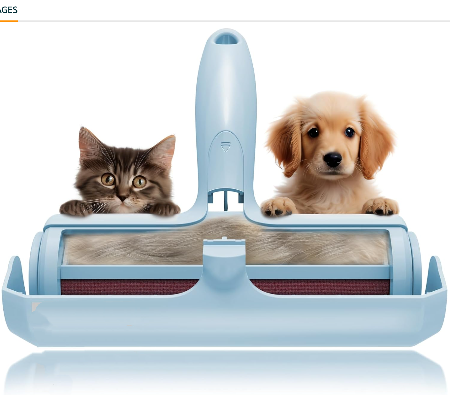 Reusable Pet Hair Remover Roller – Self-Cleaning Lint Brush for Dogs & Cats