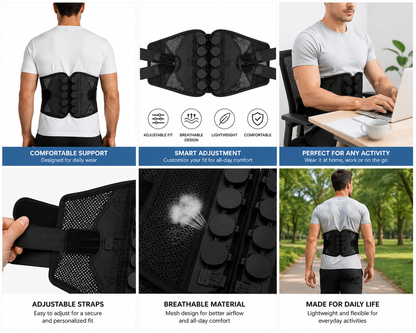 Adjustable Comfort Waist Belt for Daily Wear
