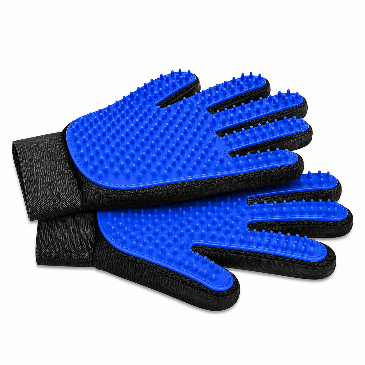 Pet Grooming Gloves for Dogs & Cats – 2 Pack Deshedding Hair Remover Massage Gloves for Bathing & Daily Grooming