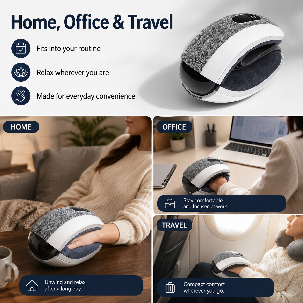 Bluetooth Music Eye Massager with Hot Pack
