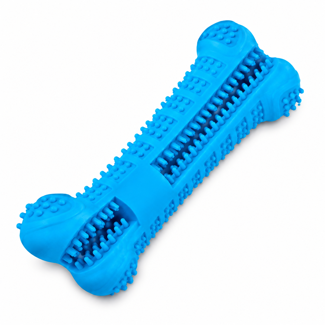 Soft Rubber Dog Toothbrush Toy – Textured Chew Bone for Dogs, Puppy Play & Daily Oral Care Routine