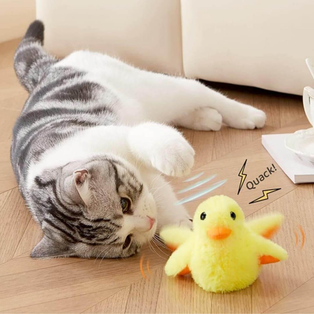 Interactive Electric Duck Toy for Cats