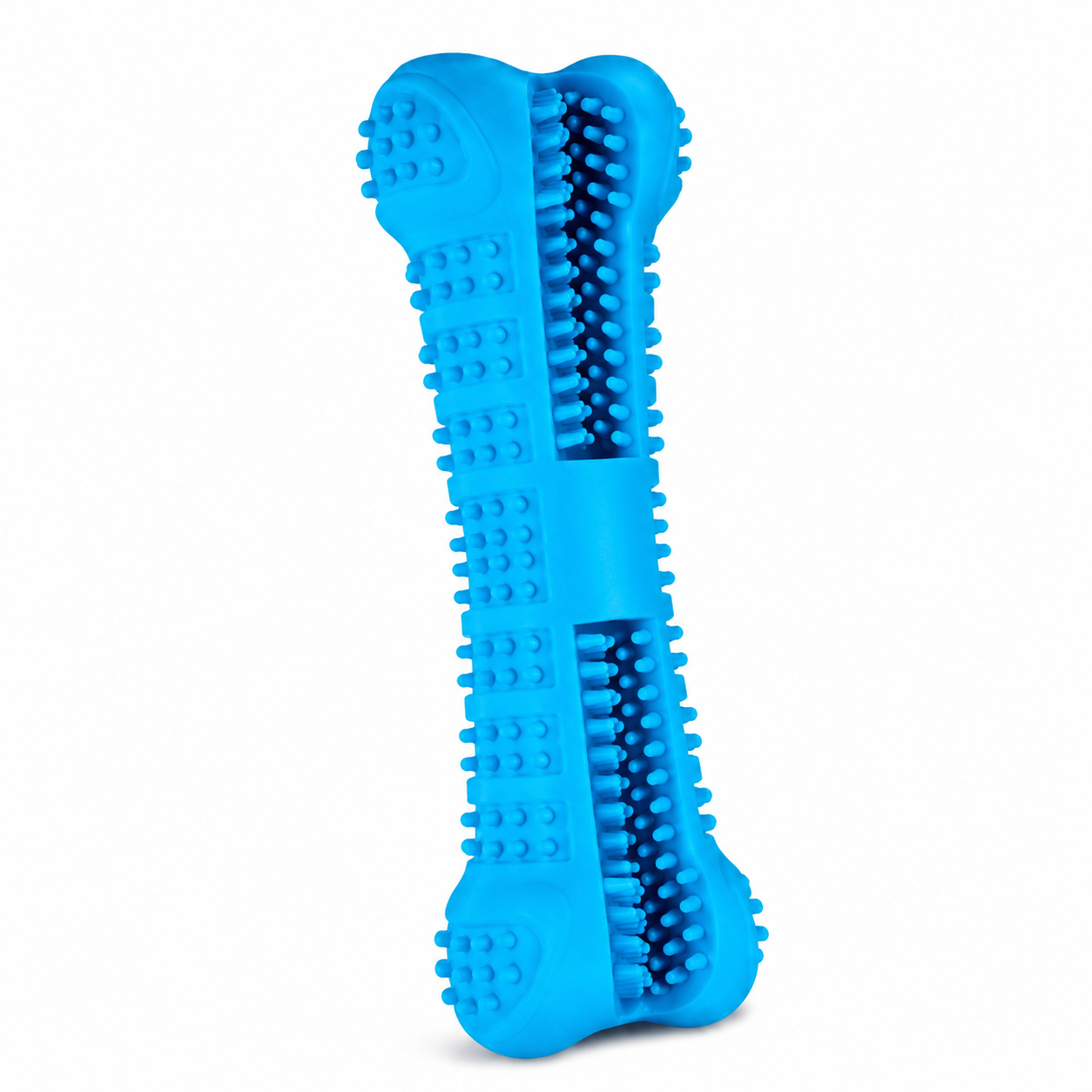 Soft Rubber Dog Toothbrush Toy – Textured Chew Bone for Dogs, Puppy Play & Daily Oral Care Routine