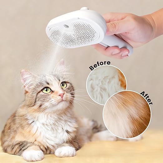 FurEase Self-Cleaning Pet Grooming Brush