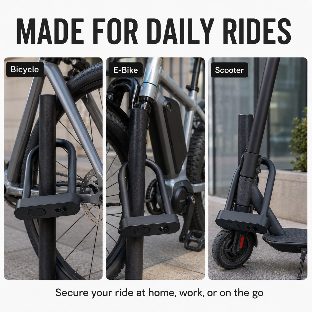 NFC Smart Bike Lock – Keyless Anti-Theft Lock for Bikes, E-Bikes & Scooters