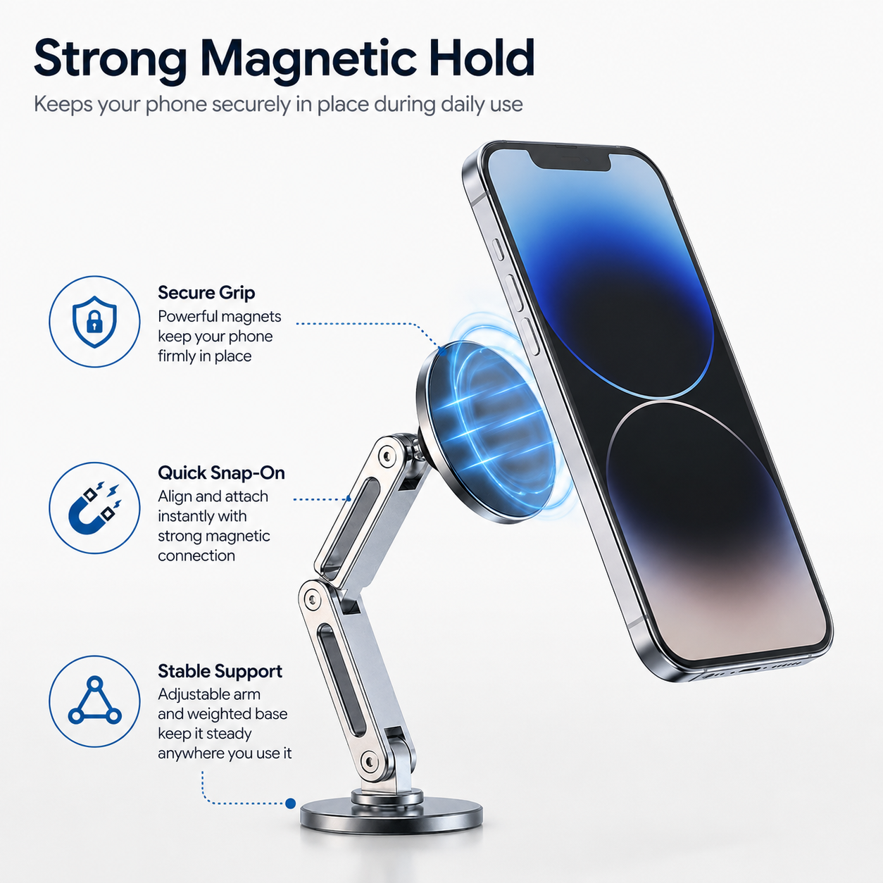 Adjustable Magnetic Phone Holder