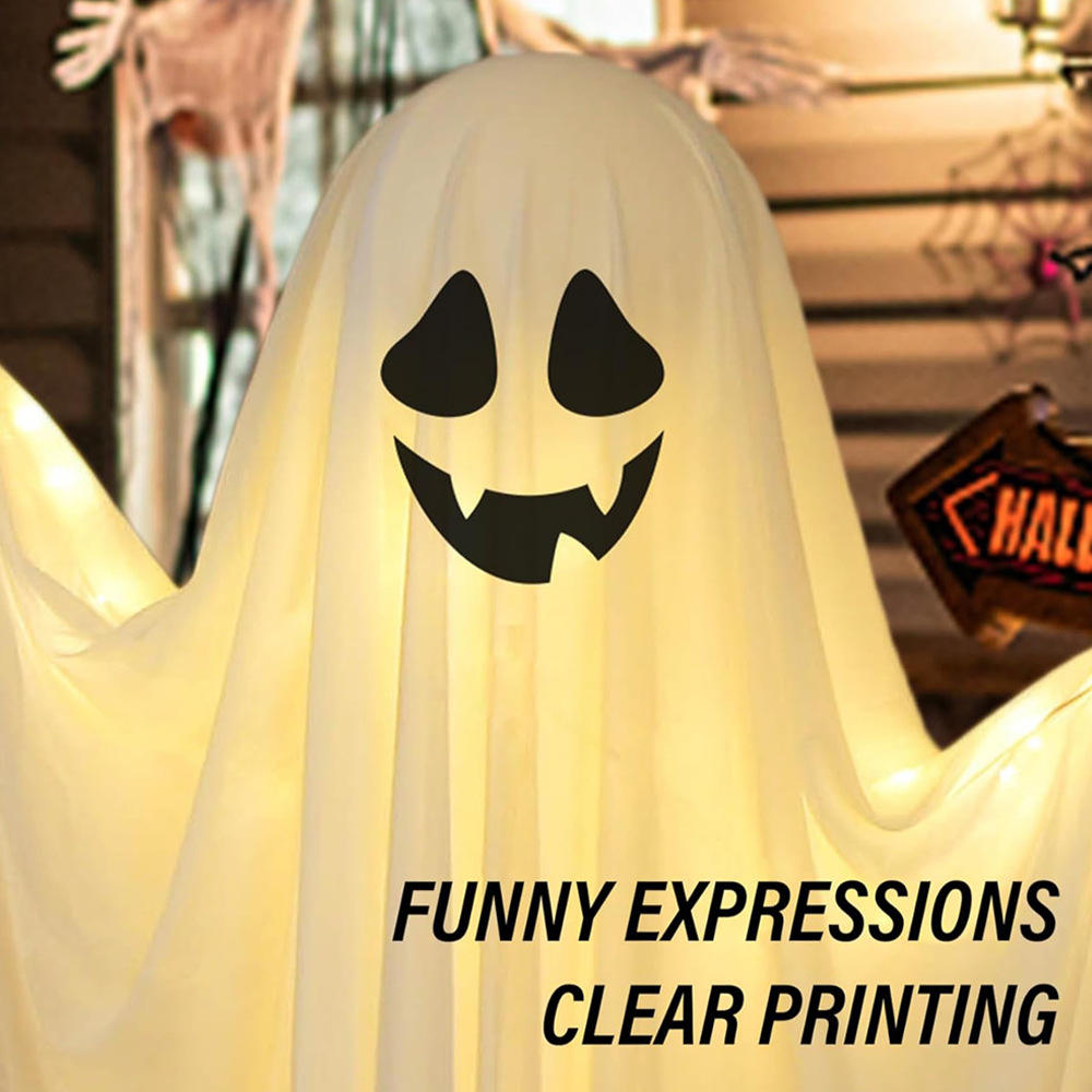 HauntGlow Large LED Ghost – Light-Up Halloween Outdoor Decoration