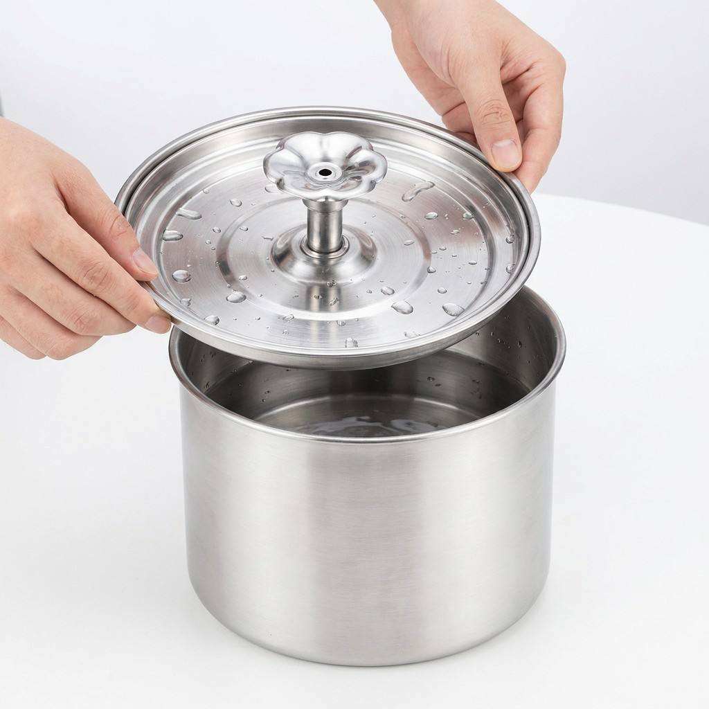 AquaPaw Stainless Steel Pet Water Fountain