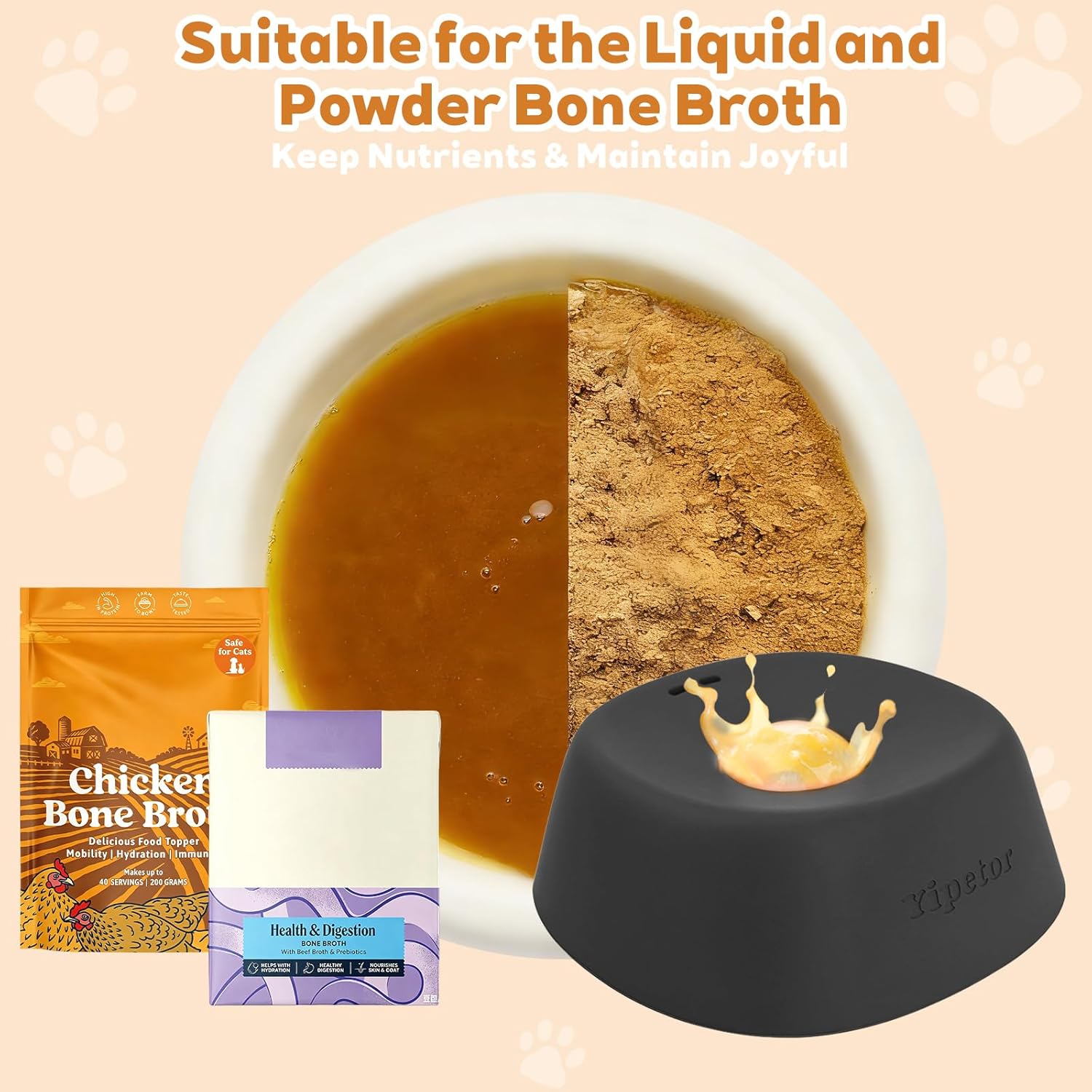 Slow Feeder Dog Bowl for Liquid Treats