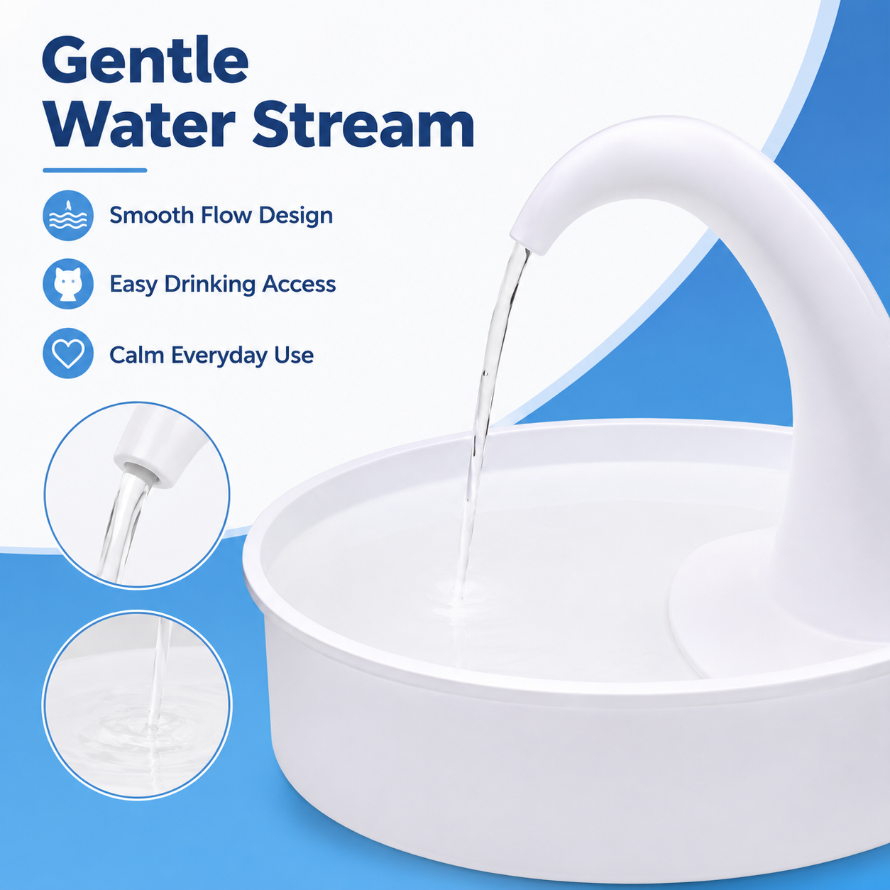 Cat Drinking Fountain – Automatic Pet Water Dispenser with Flowing Water Design for Cats & Small Pets