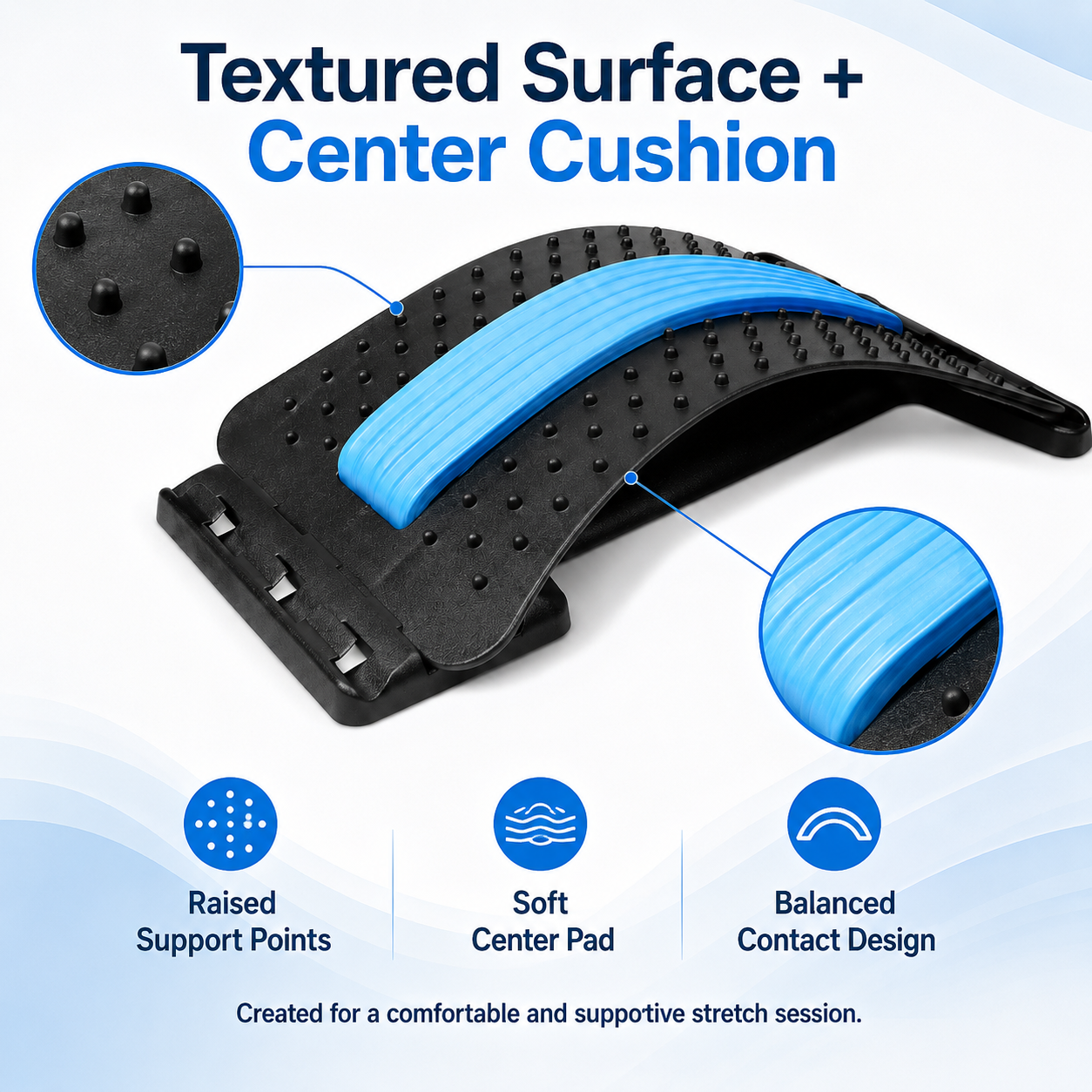 Back Stretcher & Support Arc – Adjustable Back Massage Board for Home, Fitness & Daily Relaxation