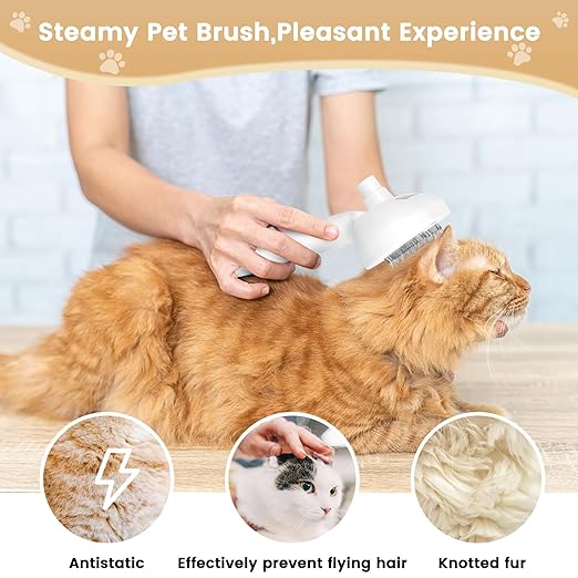 FurEase Self-Cleaning Pet Grooming Brush
