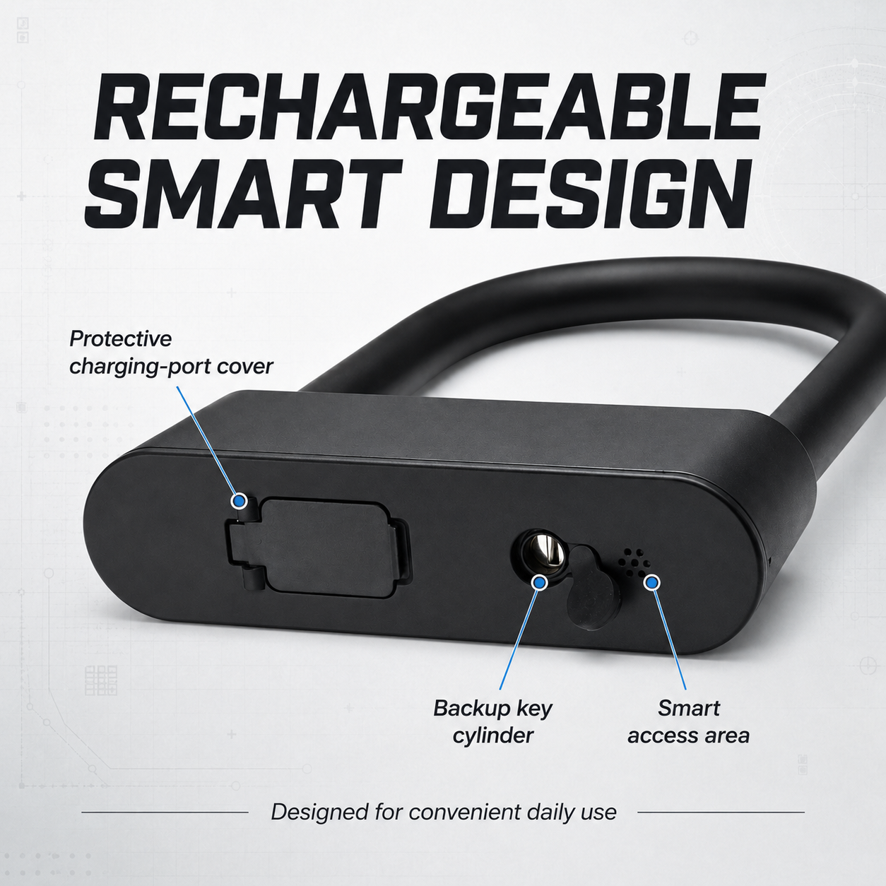 NFC Smart Bike Lock – Keyless Anti-Theft Lock for Bikes, E-Bikes & Scooters