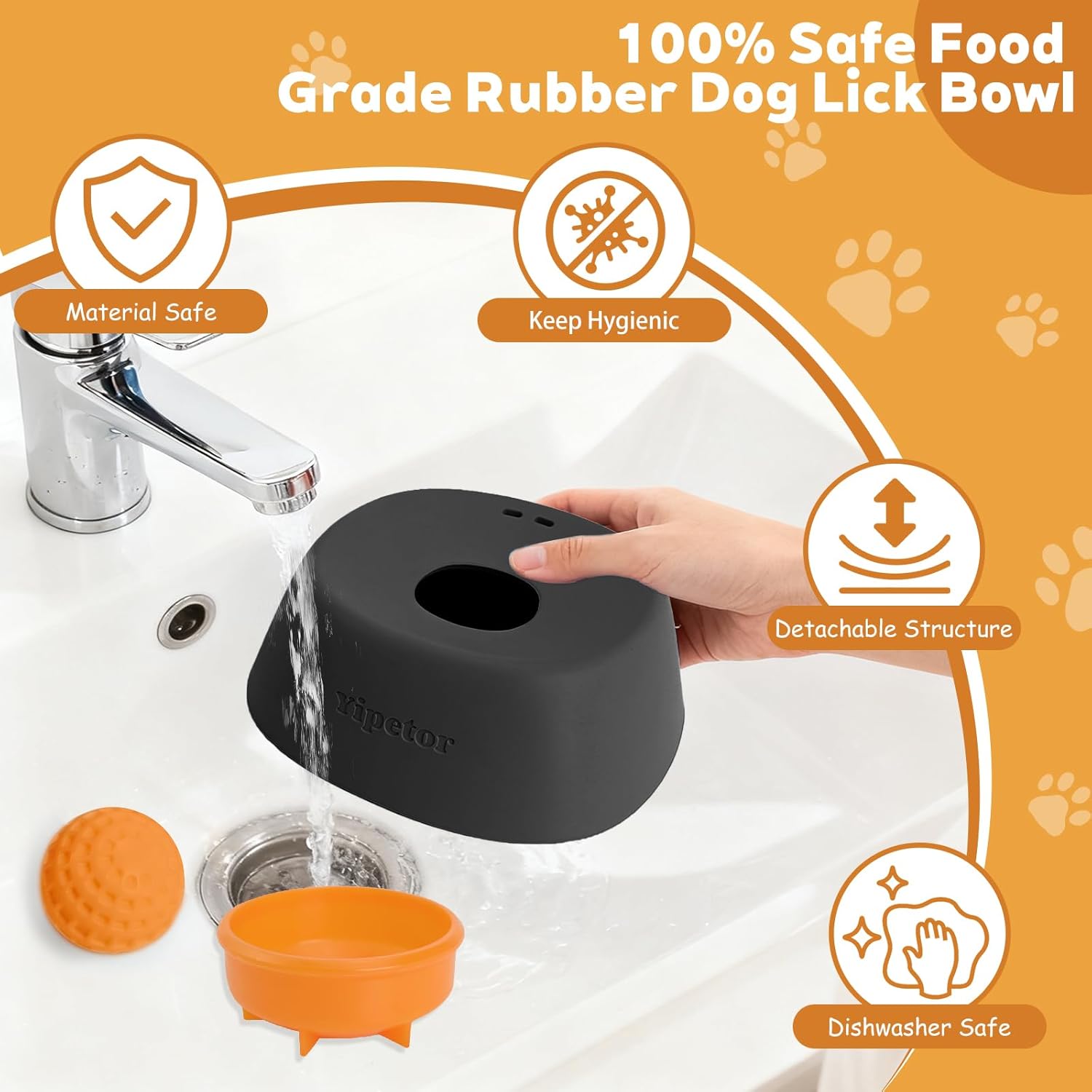 Slow Feeder Dog Bowl for Liquid Treats