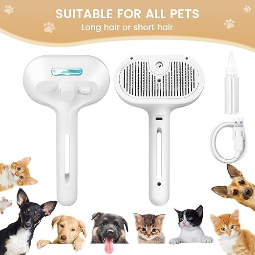 FurEase Self-Cleaning Pet Grooming Brush