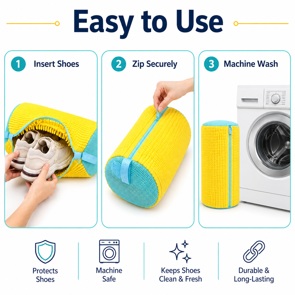 Shoe Washing Machine Bag