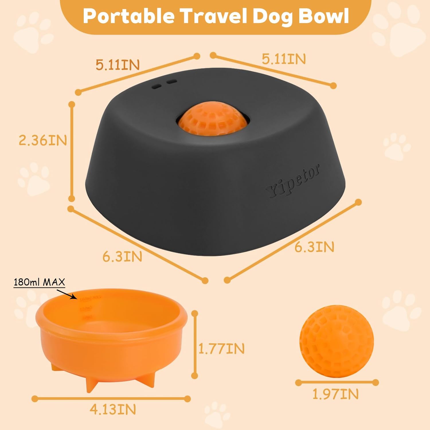 Slow Feeder Dog Bowl for Liquid Treats