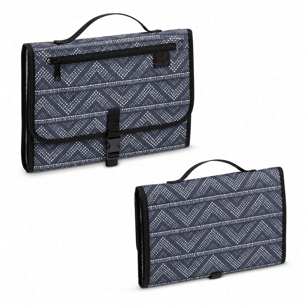 Portable Baby Changing Diaper Pad – Waterproof Travel Changing Station with Storage Pockets