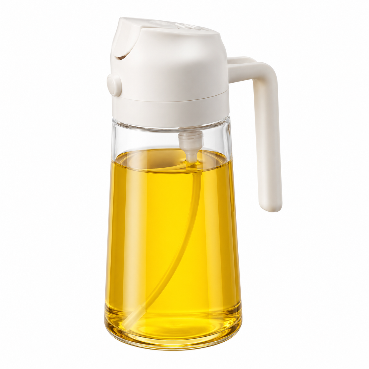2-in-1 Plastic Spray Oil Bottle - 500ml