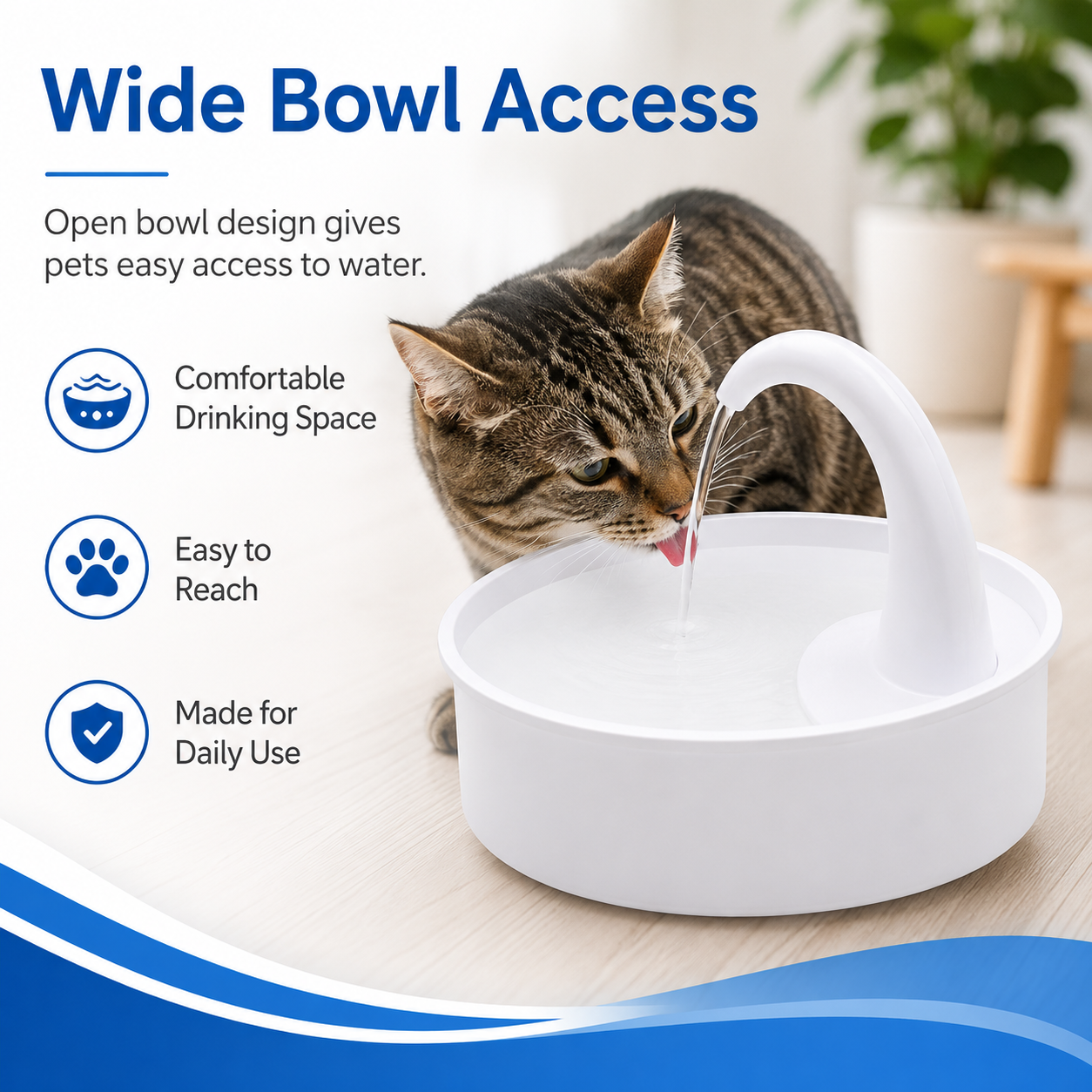Cat Drinking Fountain – Automatic Pet Water Dispenser with Flowing Water Design for Cats & Small Pets