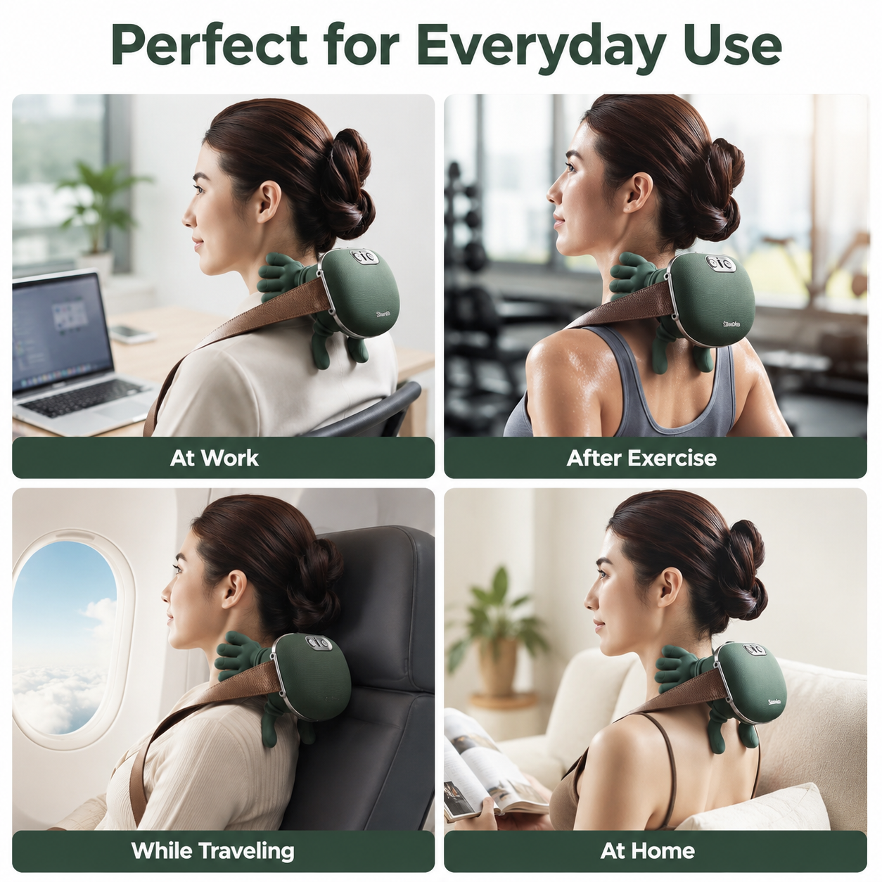 Hand-Shaped Portable Neck & Shoulder Comfort Massager | Compact Electric Relaxation Device