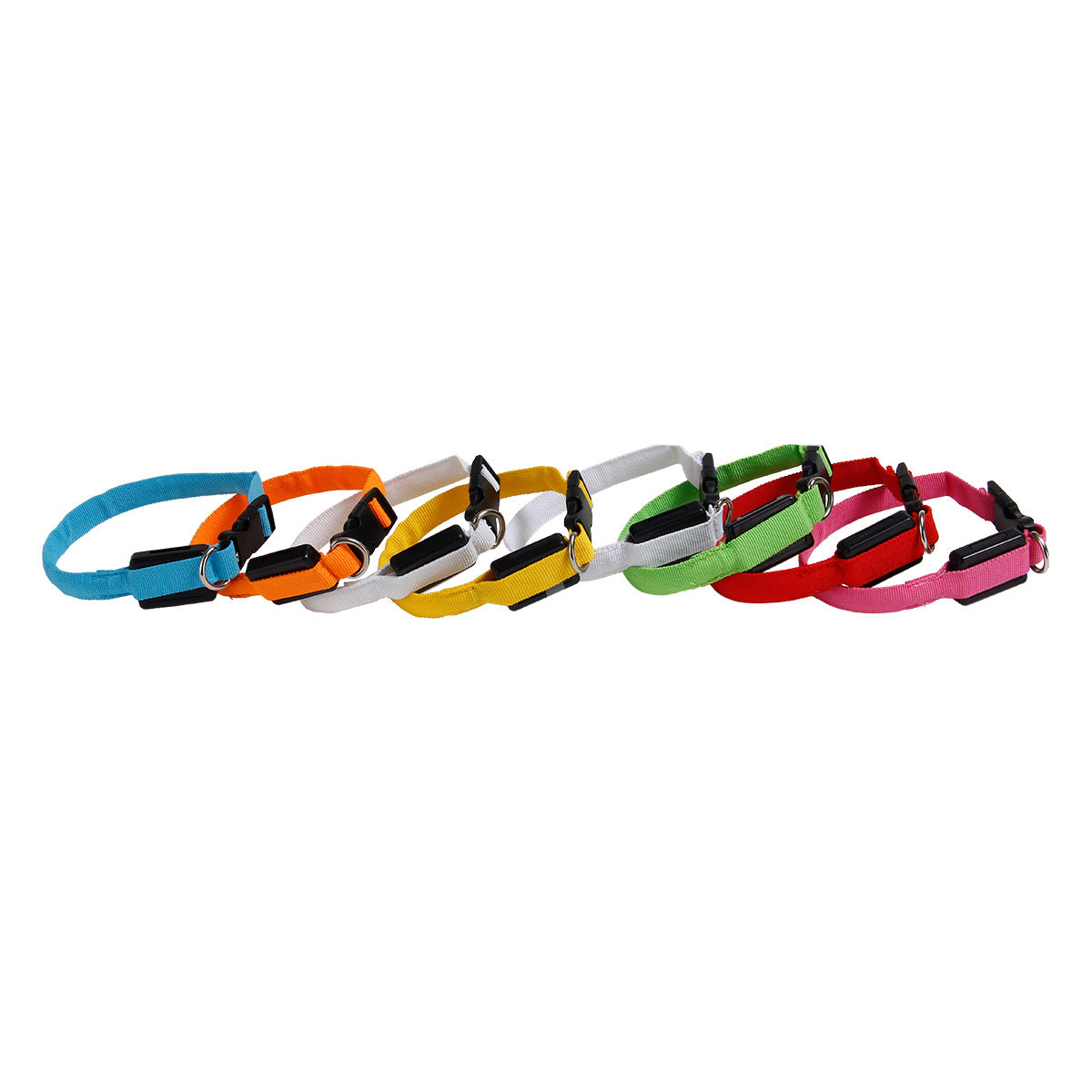 Adjustable Shiny Dot Polyester Dog Collar