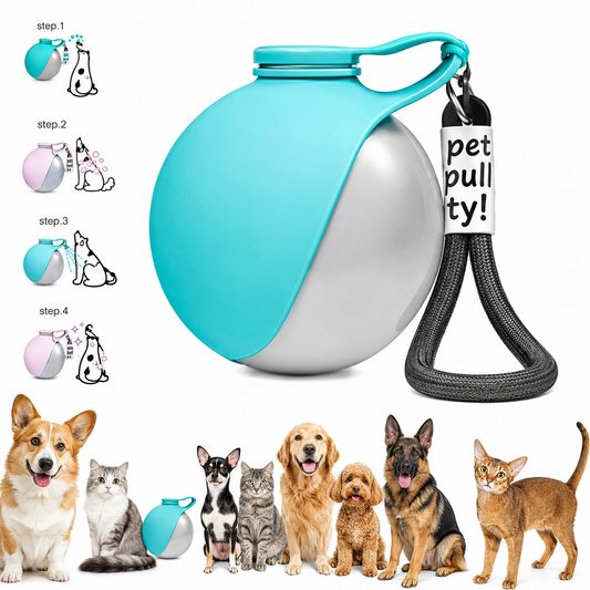 Portable Dog Water Bottle with Built-In Drinking Bowl